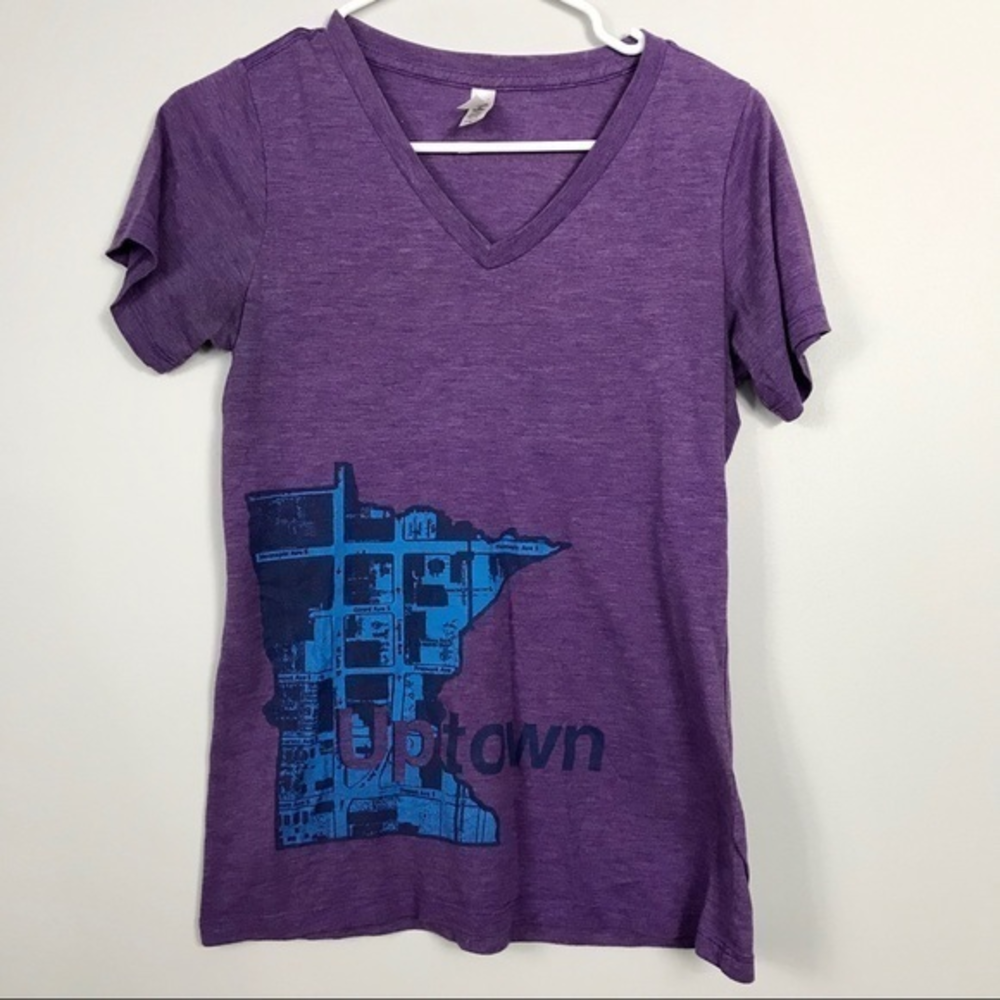 Uptown Minneapolis Minnesota t-shirt purple Blue